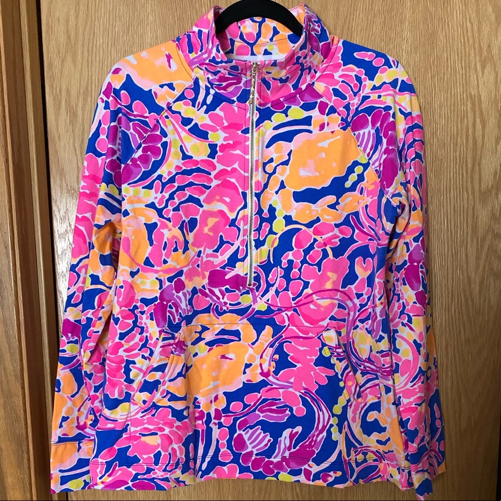 Lilly Pulitzer Skipper Popover Catch and Release L